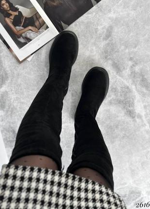 Шикарные зимние женские сапоги ботфорты