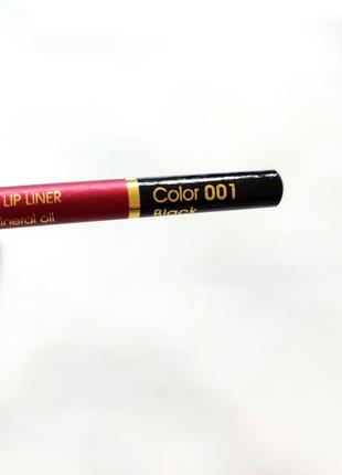 18 см олівець універсальний для очей контуру губ  чорний помада готика макіяж великий довгий christian black waterproof каял7 фото