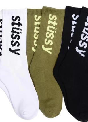 Носки stussy стусы высокие2 фото