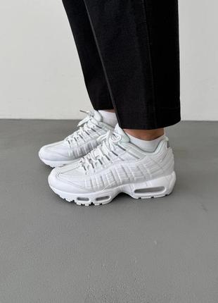 Женские кроссовки nike air max 95 white reflective — цена 3000 грн
