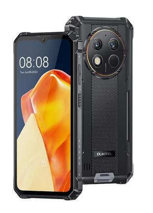 Захищений смартфон oukitel wp28 8/256 gb black ip69k тактичний телефон з батареєю 10600 ма·год nfc