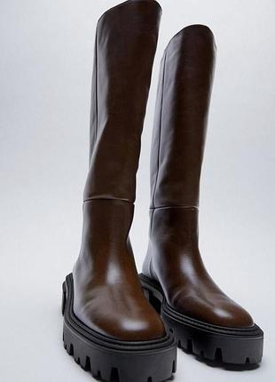 Сапоги zara р.39. шапки, обувь, ботинки, сапоги трубы
