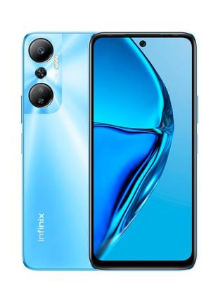 Потужний смартфон infinix hot 20 4g 4/128gb blue сенсорний мобільний телефон з великим екраном