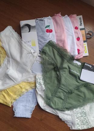 Хлопковые подростковые трусики.