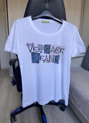Футболка versace jeans белая