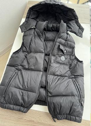 Жилет жилетка монклер moncler zara  xc xs s zara пух оригінал пуховик куртка