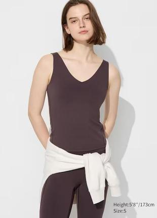 Майка з  бра з бюстгальтером airism uniqlo