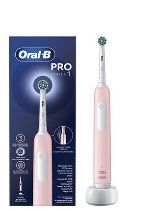 Электрическая зубная щетка oral-b d305.513.3 pro series 1 pink