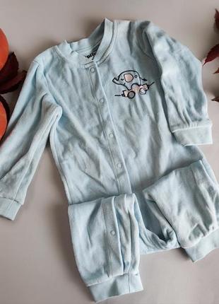 Теплий велюровий чоловічок для сну