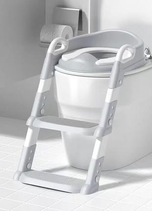 Дитяче сидіння зі сходами та ручками на стільці унітазу safety kids childr toilet trainer3 фото