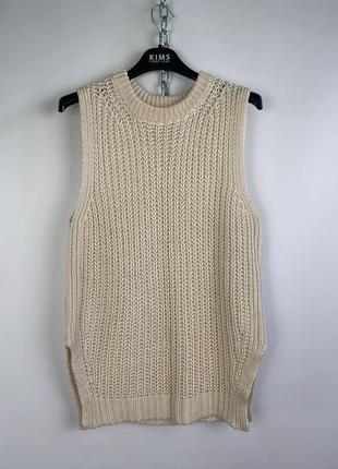 Жіноча в'язана жилетка massimo dutti