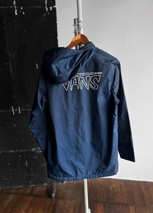 Vans mens blue turnstall parka jacket big print snap closure куртка, парка