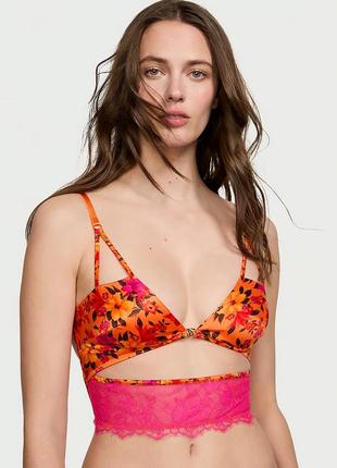 Гладкий бралетт victoria's secret с кружевом