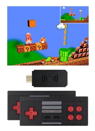 Игровая приставка денди к телевизору d600 hdmi с беспроводными джойстиками детская консоль