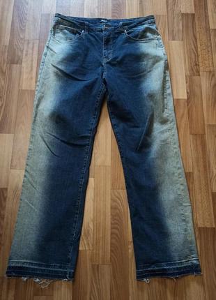 Эластичные прямые джинсы w36 размер на высоких