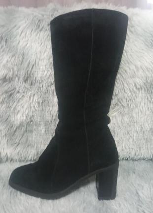 Замшевые сапоги