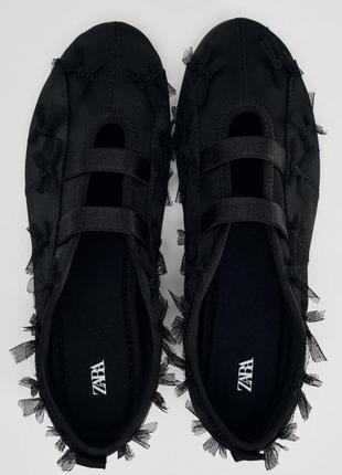 Балетки з бантами zara