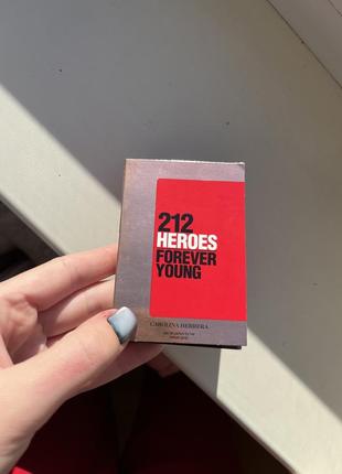 Carolina herrera 212 heroes forever young скейт розовый пробник парфюма
