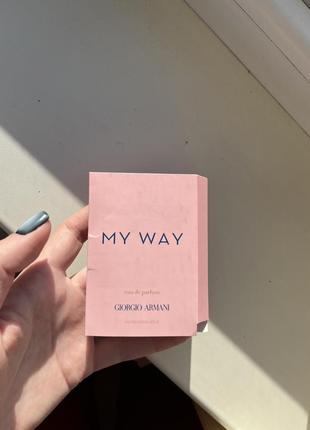 Giorgio armani my way пробник