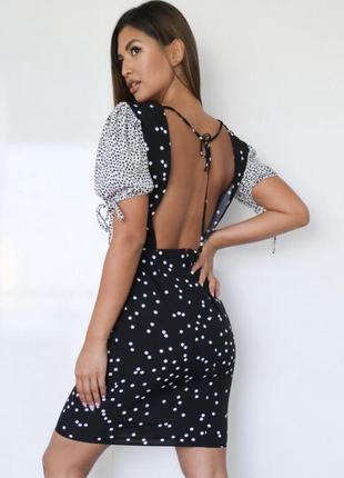 Новое! платье в сердечки с завязкой на спине missguided2 фото