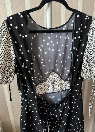 Новое! платье в сердечки с завязкой на спине missguided5 фото