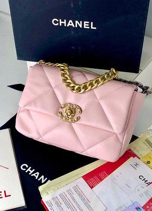 Женская сумка chanel bag light pink