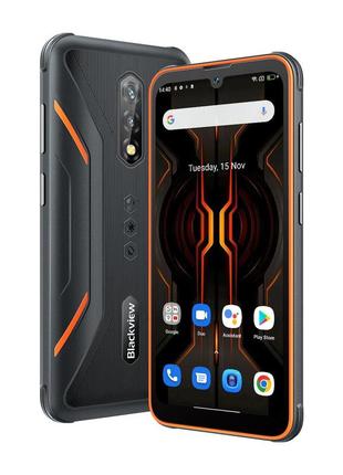 Защищенный смартфон blackview bv5200 pro 4/64gb orange сенсорный телефон с хорошей батареей