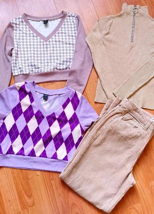 Брюки клеш, топы, гольф на подростка