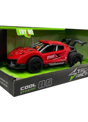 Модель автомобиля "rally racing sportscar" 9812-1с свет, звук красный