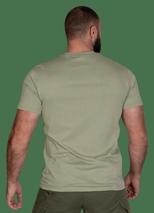 Футболка camotec bavovna falcon хакі, армійська літня футболка, тактична футболка з принтом чоловіча3 фото
