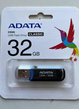 Флешка adata 32 gb 2.0 флешнакопичувач usb-флешка 32 гб