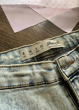Світлі джинси скіні по фігурі в обтяжку висока посадка XL / 56 denim co2 фото