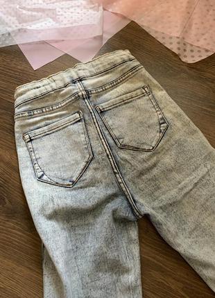 Світлі джинси скіні по фігурі в обтяжку висока посадка XL / 56 denim co5 фото