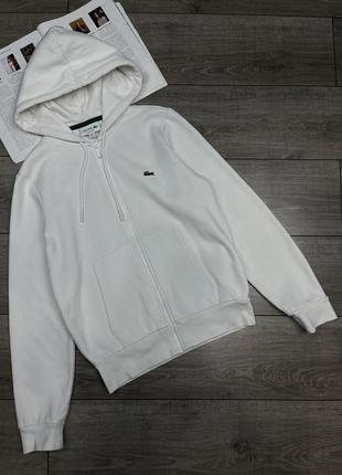 Оригинальное зип худи lacoste из новых моделей