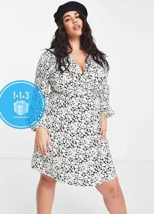 🥰 платье в цветочный принт на запах glamorous