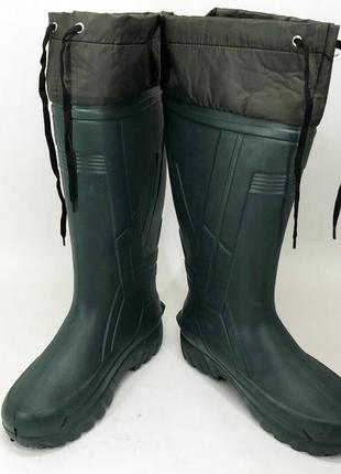 Сапоги качественные резиновые утепленные высокие. размер 43, резиновые сапоги для...