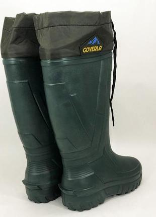 Сапоги качественные резиновые утепленные высокие. размер 43, резиновые сапоги для...