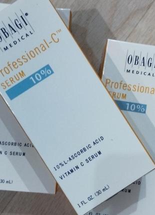 Распродажа!! сыворотка для лица с витамином с 10% 30 мл - obagi medical professional-c serum 10%3 фото
