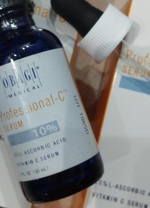 Распродажа!! сыворотка для лица с витамином с 10% 30 мл - obagi medical professional-c serum 10%4 фото