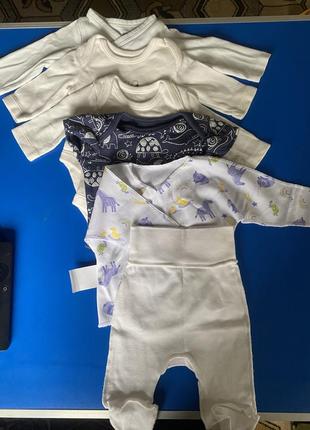 Комплект боди штаны леля 50-56 размер 6 шт