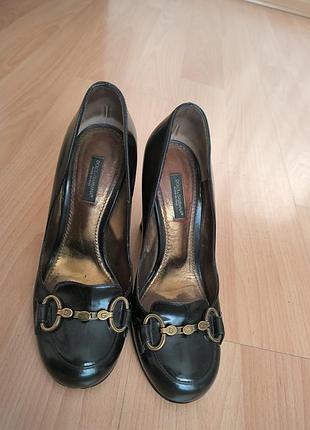 Винтажные туфли dolce&amp;gabbana (vero cuoio) italy, 37 размер