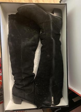 Ботфорты, замш, 37