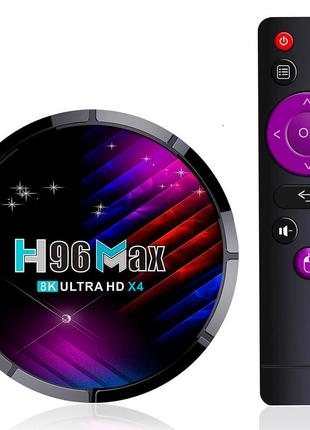 Телевизионная смарт приставка h96 max x4 2/16gb smart tv приставка для телевизора на андроиде 11