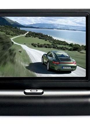 Складной монитор для камеры заднего вида 4,3 дюйма автомобильный монитор для задней автокамеры
