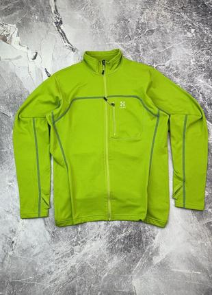 Зеленая кофта haglofs тактическая аутдор спортивная треккинговая спортивная