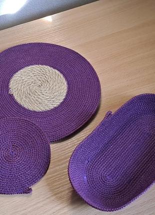 Набор плейсматов, салфетки под тарелки.