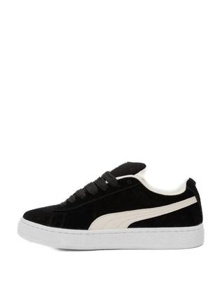 Кроссовки puma suede xl black white