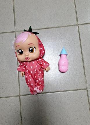 Оченка! лялька пупс, що плаче, що змінюється 25,5 см baby lovely із соскою та пляшечкою (немає паковання 2008)2 фото