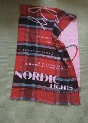 Новий великий двосторонній шарф 185х64