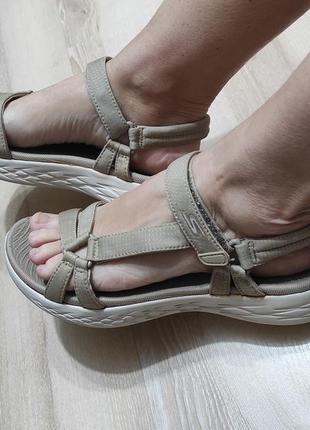 Спортивні текстильні сандалії босоніжки skechers на стопу 25,5 см2 фото
